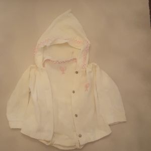 Vintage 70s 2pc Hoodie & Jumper Pink Tennis